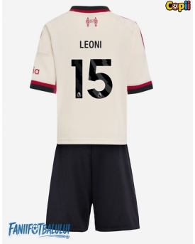 Liverpool Giovanni Leoni #15 Echipament de Fotbal Replică 2025-26 Copii Deplasare (+ Șorturi)